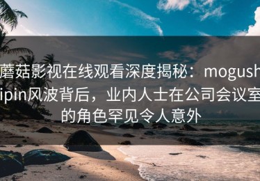 蘑菇影视在线观看深度揭秘：mogushipin风波背后，业内人士在公司会议室的角色罕见令人意外