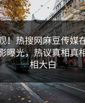 点击围观！热搜网麻豆传媒在线观看麻豆电影曝光，热议真相真相大白真相大白