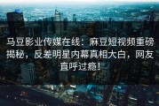 马豆影业传媒在线：麻豆短视频重磅揭秘，反差明星内幕真相大白，网友直呼过瘾！