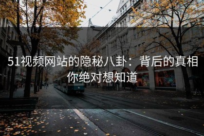 51视频网站的隐秘八卦：背后的真相你绝对想知道