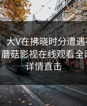 【速报】大V在拂晓时分遭遇花絮 无法自持，蘑菇影视在线观看全网炸锅，详情直击